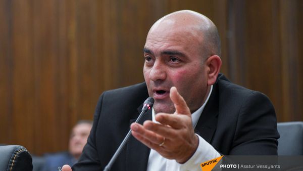 Тадевос Аветисян на совместном заседании постоянных комиссий НС (25 октября 2021). Еревaн - Sputnik Армения