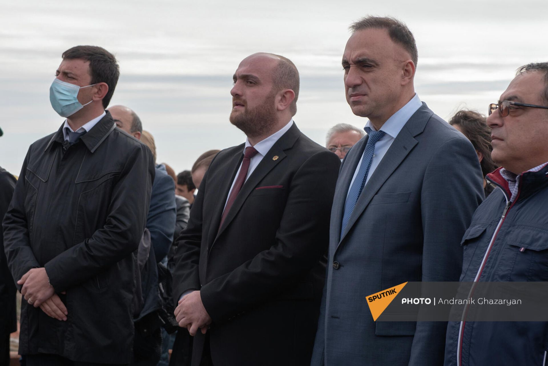 Церемония перезахоронения останков участника ВОВ Егиша Ованнисяна (25 октября 2021)․ Талин, Арагацотн - Sputnik Արմենիա, 1920, 25.10.2021