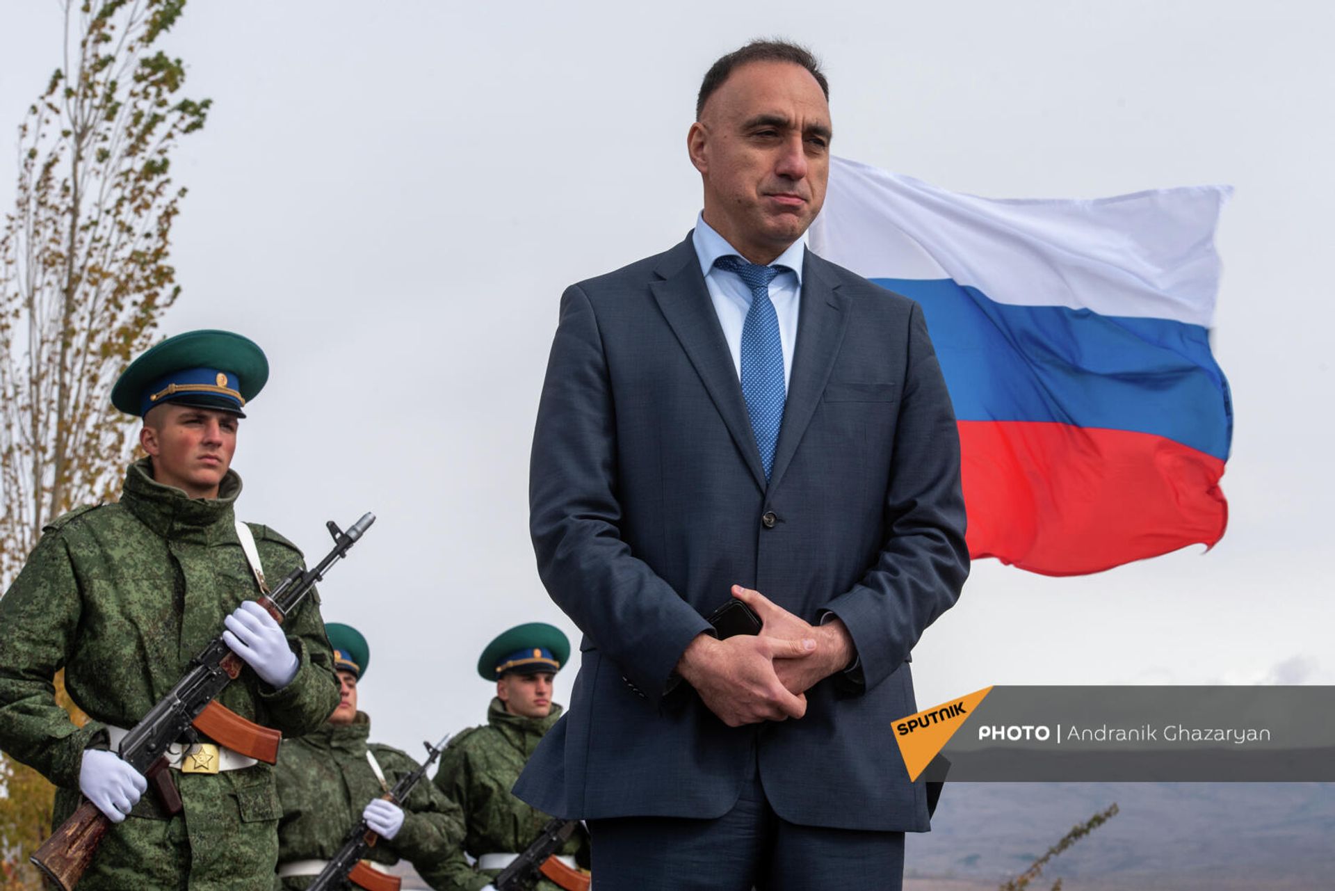 Церемония перезахоронения останков участника ВОВ Егиша Ованнисяна (25 октября 2021). Талин, Арагацотн - Sputnik Արմենիա, 1920, 25.10.2021