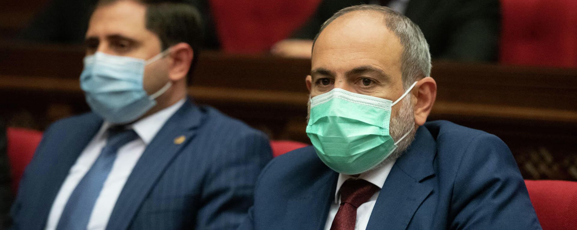 Премьер-министр Никол Пашинян и вице-премьер Сурен Папикян на очередном заседании Парламента Армении (27 октября 2021). Еревaн - Sputnik Армения, 1920, 17.11.2021