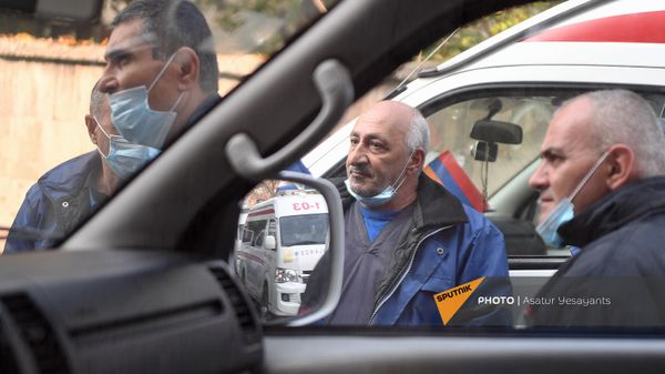 «Շտապ օգնության» ծառայության վարորդների բողոքի ակցիան (2 նոյեմբերի, 2021թ․)․ Երևան - Sputnik Արմենիա