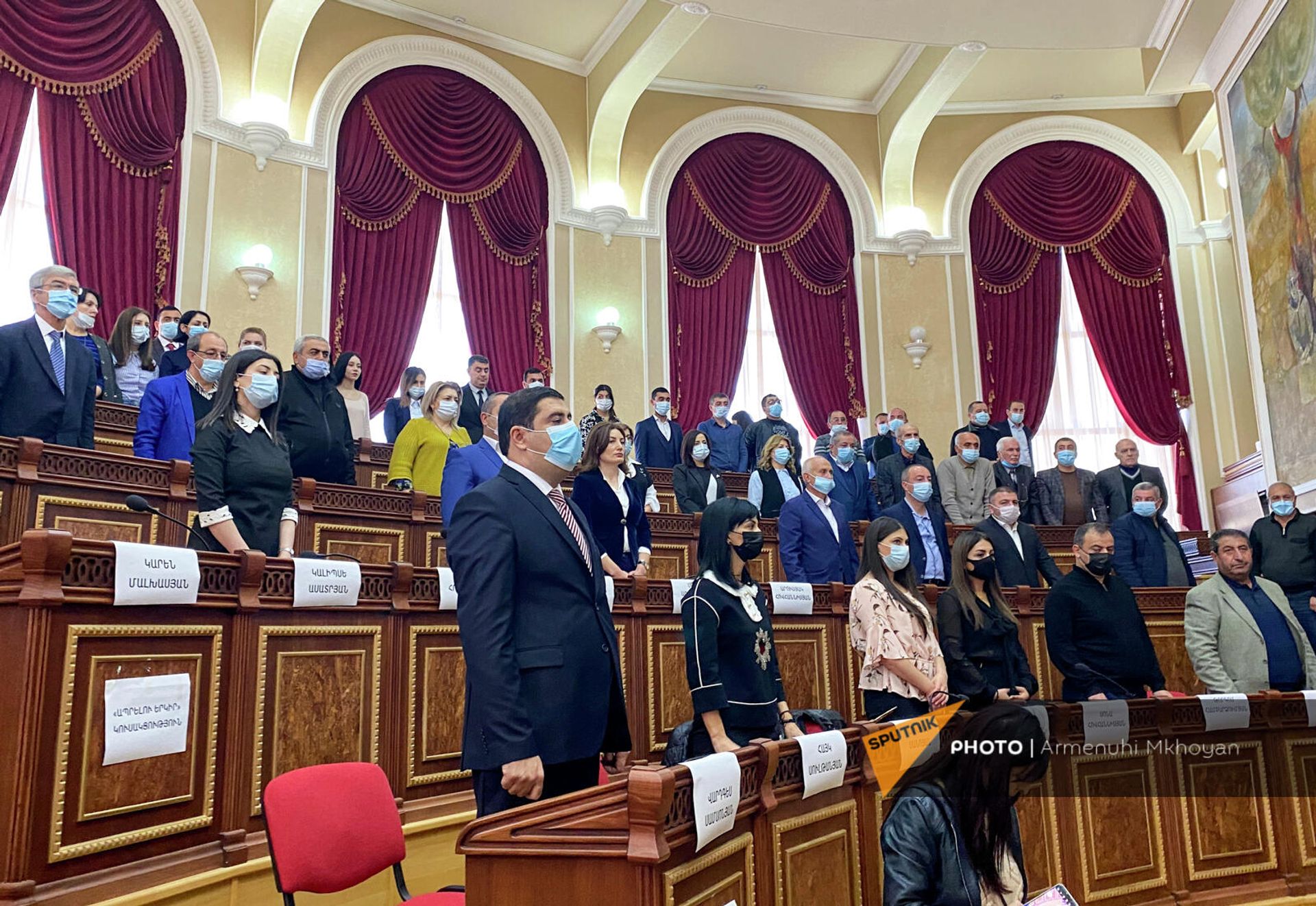 Церемония инаугурации новоизбранного мэра Гюмри Вардгеса Самсоняна в присутствии Совета старейшин (4 ноября 2021). Гюмри - Sputnik Արմենիա, 1920, 04.11.2021