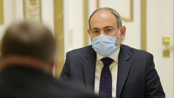 Премьер-министр Никол Пашинян принял заместителя председателя правительства Российской Федерации Алексея Оверчука (5 ноября 2021). Еревaн - Sputnik Армения