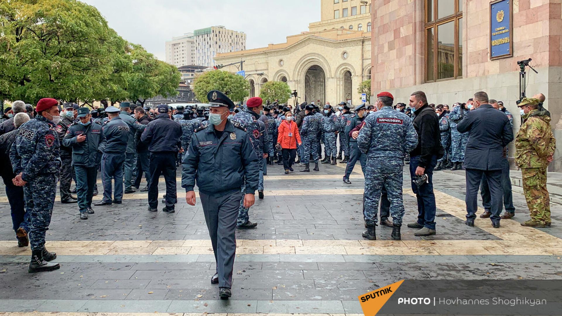 Акция протеста перед домом Правительства (11 ноября 2021). Еревaн - Sputnik Армения, 1920, 11.11.2021