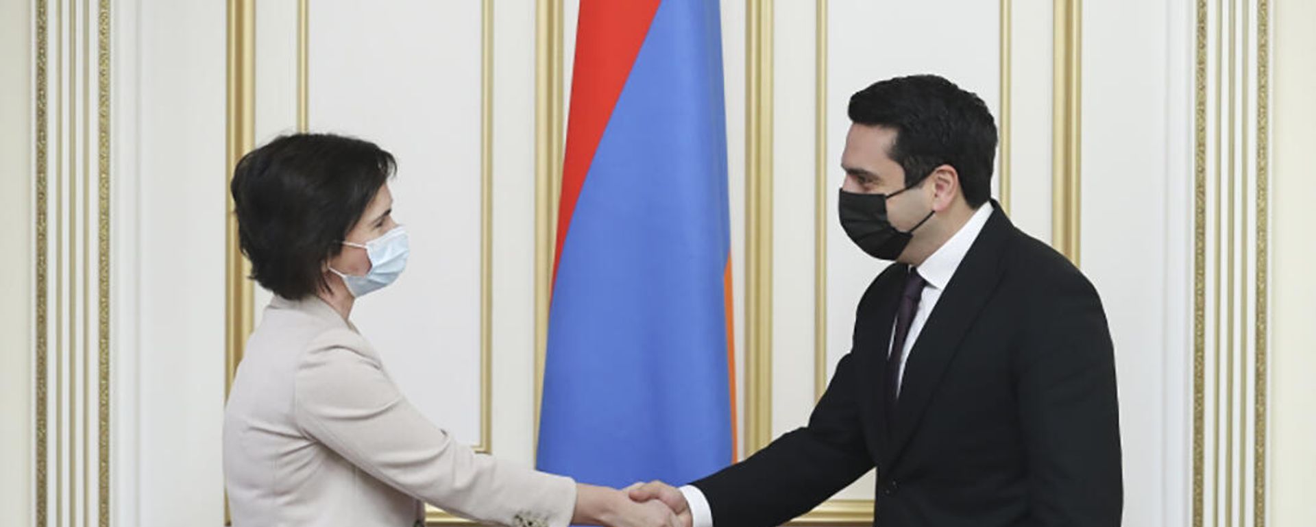 Спикер НС Ален Симонян принял Чрезвычайного и Полномочного Посла Литовской Республики в Армении Ингу Станите-Толочкине (12 ноября 2021). Еревaн - Sputnik Армения, 1920, 12.11.2021