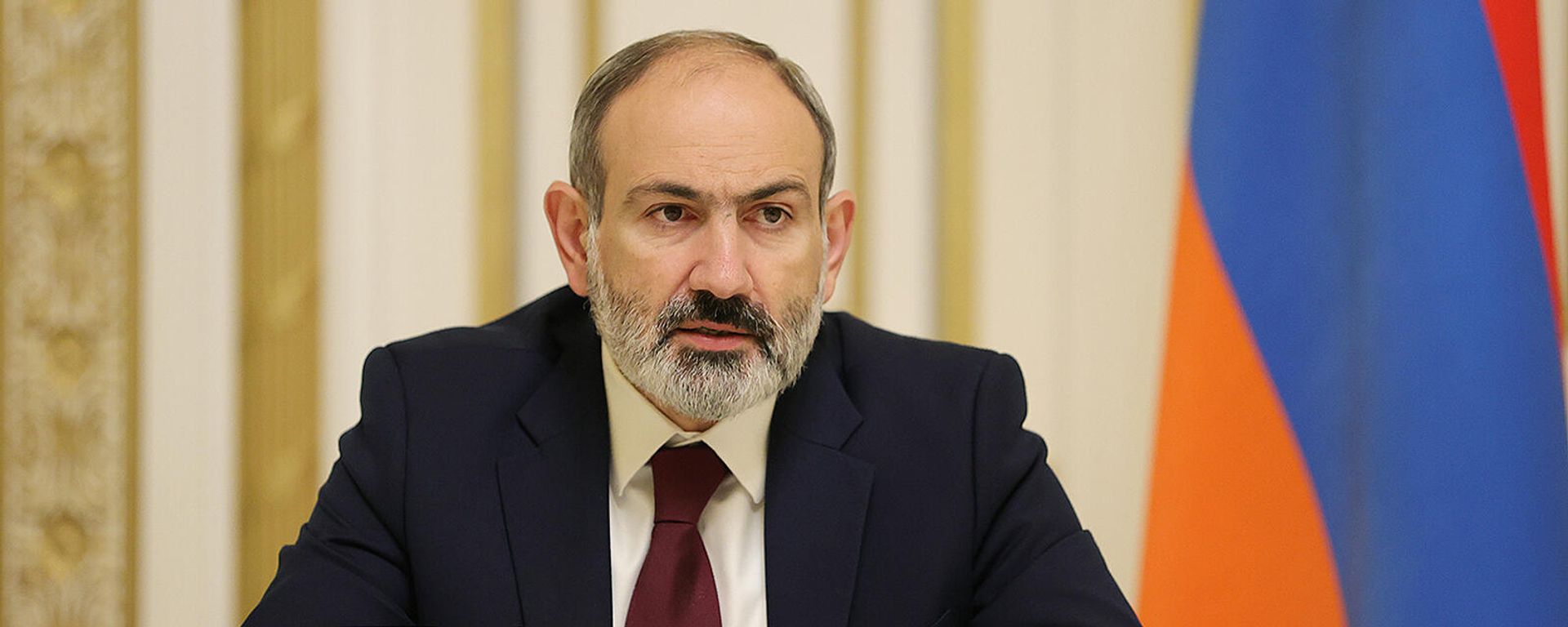 Премьер-министр Никол Пашинян выступает на внеочередном заседании Совета безопасности Армении (16 ноября 2021). Еревaн - Sputnik Армения, 1920, 16.11.2021