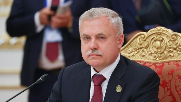 Генсек ОДКБ Станислав Зась во время заседания Совета коллективной безопасности Организации во Дворце Нации (16 сентября 2021). Душанбе - Sputnik Армения