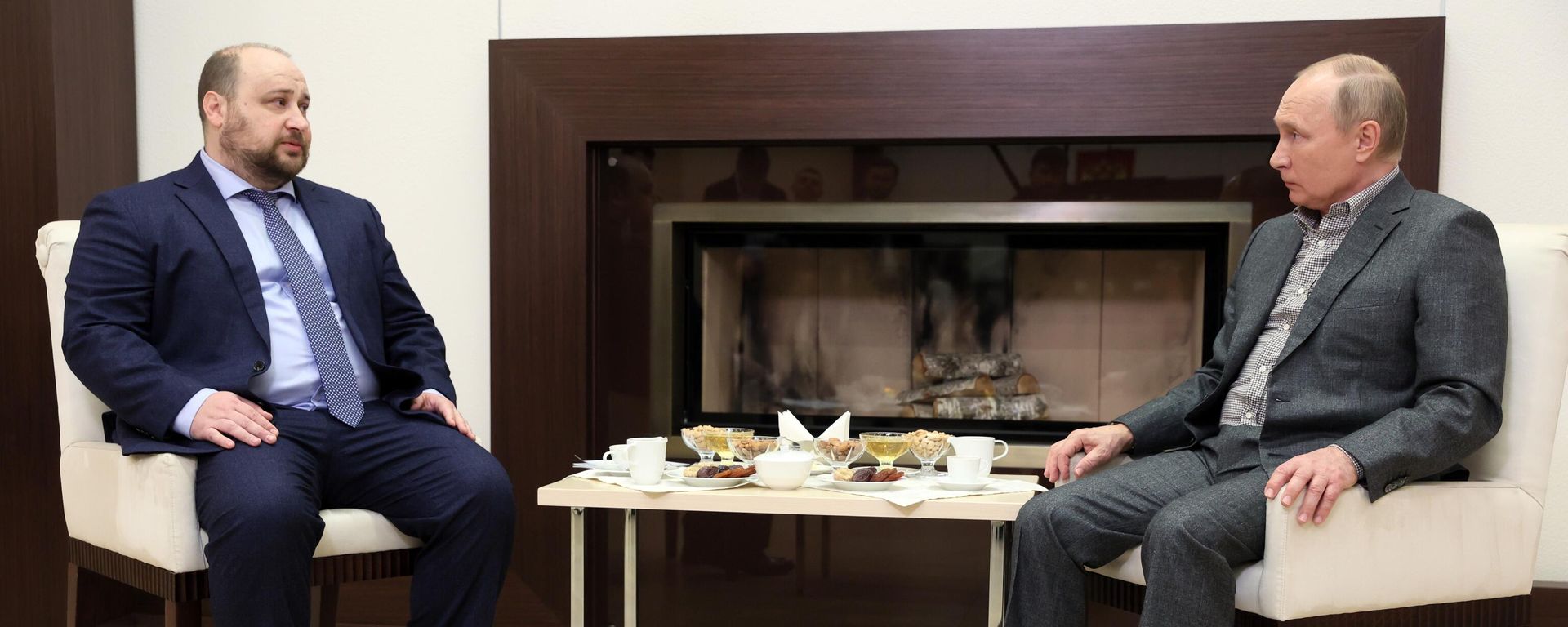 Президент РФ В.Путин встретился с заместителем директора Центра имени Н. Ф. Гамалеи Д. Логуновым - Sputnik Армения, 1920, 21.11.2021