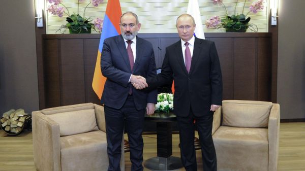 ՀՀ վարչապետ Նիկոլ Փաշինյանի ու ՌԴ նախագահ Վլադիմիր Պուտինի հանդիպումը (26 նոյեմբերի, 2021թ․). Սոչի - Sputnik Արմենիա