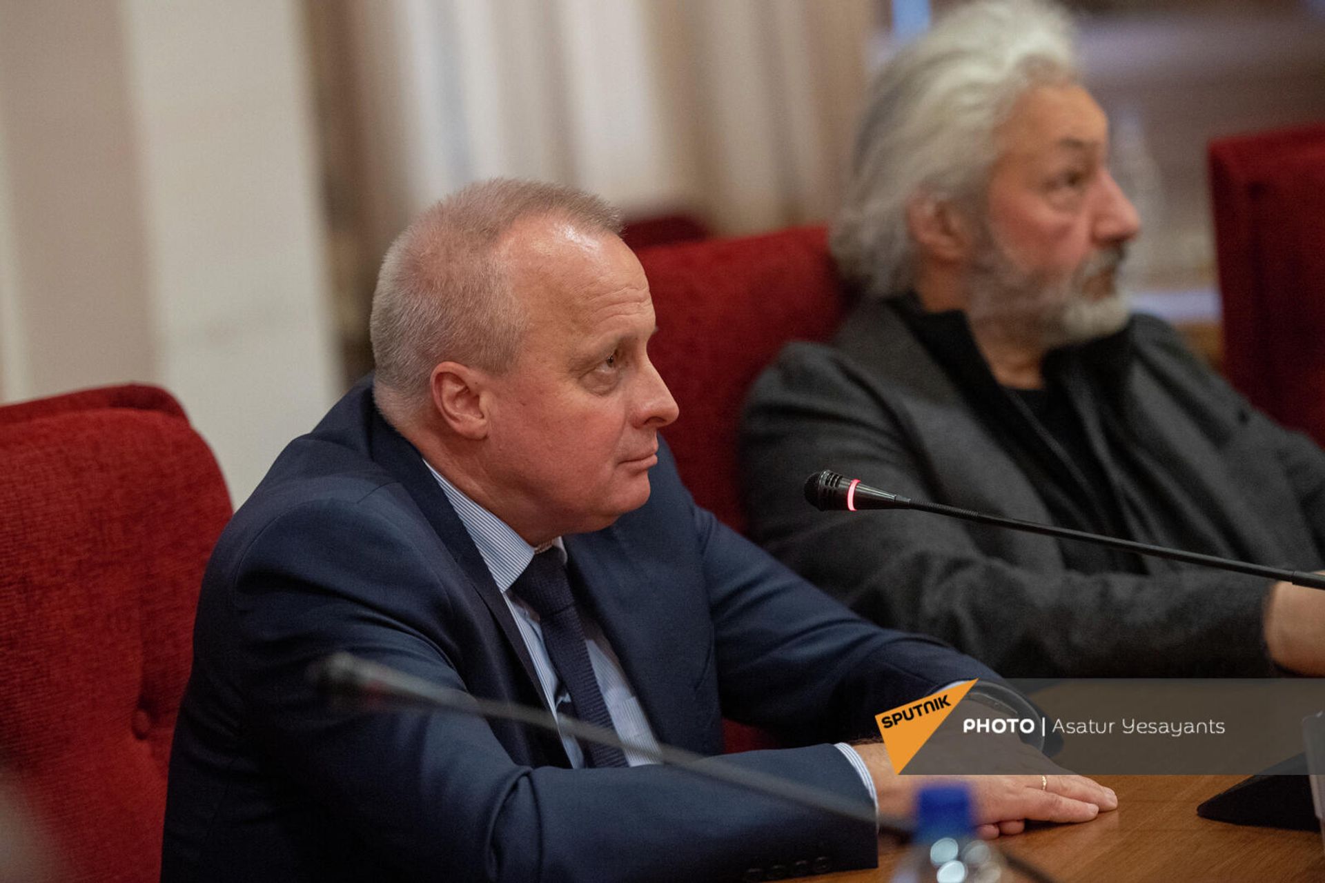 ՌԴ դեսպան Սերգեյ Կոպիրկինն Անաստաս Միկոյանի 126-ամյակին նվիրված միջոցառման ժամանակ (29 նոյեմբերի, 2021թ). Երևան - Sputnik Արմենիա, 1920, 29.11.2021