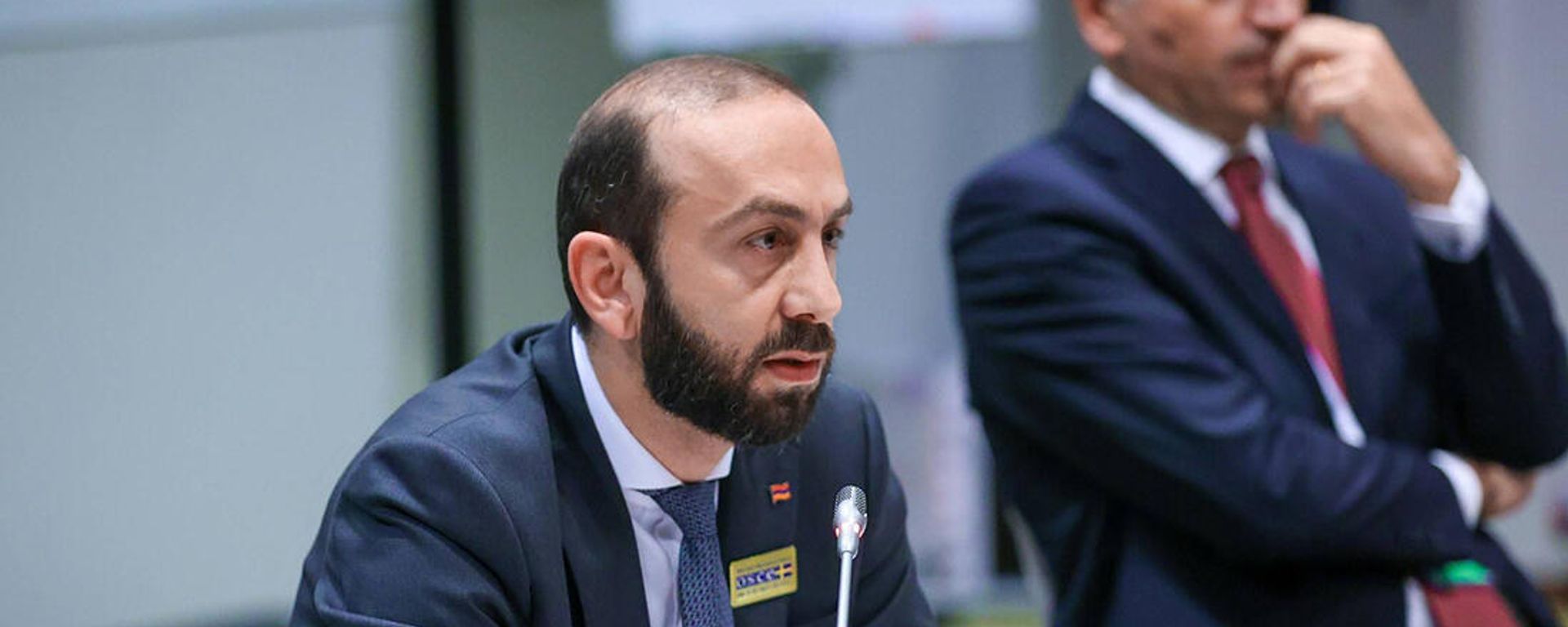 Арарат Мирзоян во время рабочей встречи министров иностранных дел стран-участниц ОДКБ в рамках 28-й Министерской конференции ОБСЕ (2 декабря 2021). Стокгольм - Sputnik Армения, 1920, 19.01.2022