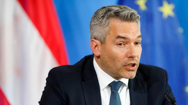 Министр внутренних дел Австрии Карл Нехаммер на пресс-конференции с немецким коллегой (24 июня 2020). Берлин - Sputnik Армения