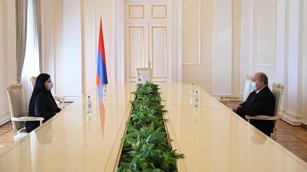 Արփի Սիրադեղյանն ու Արմեն Սարգսյանը - Sputnik Արմենիա