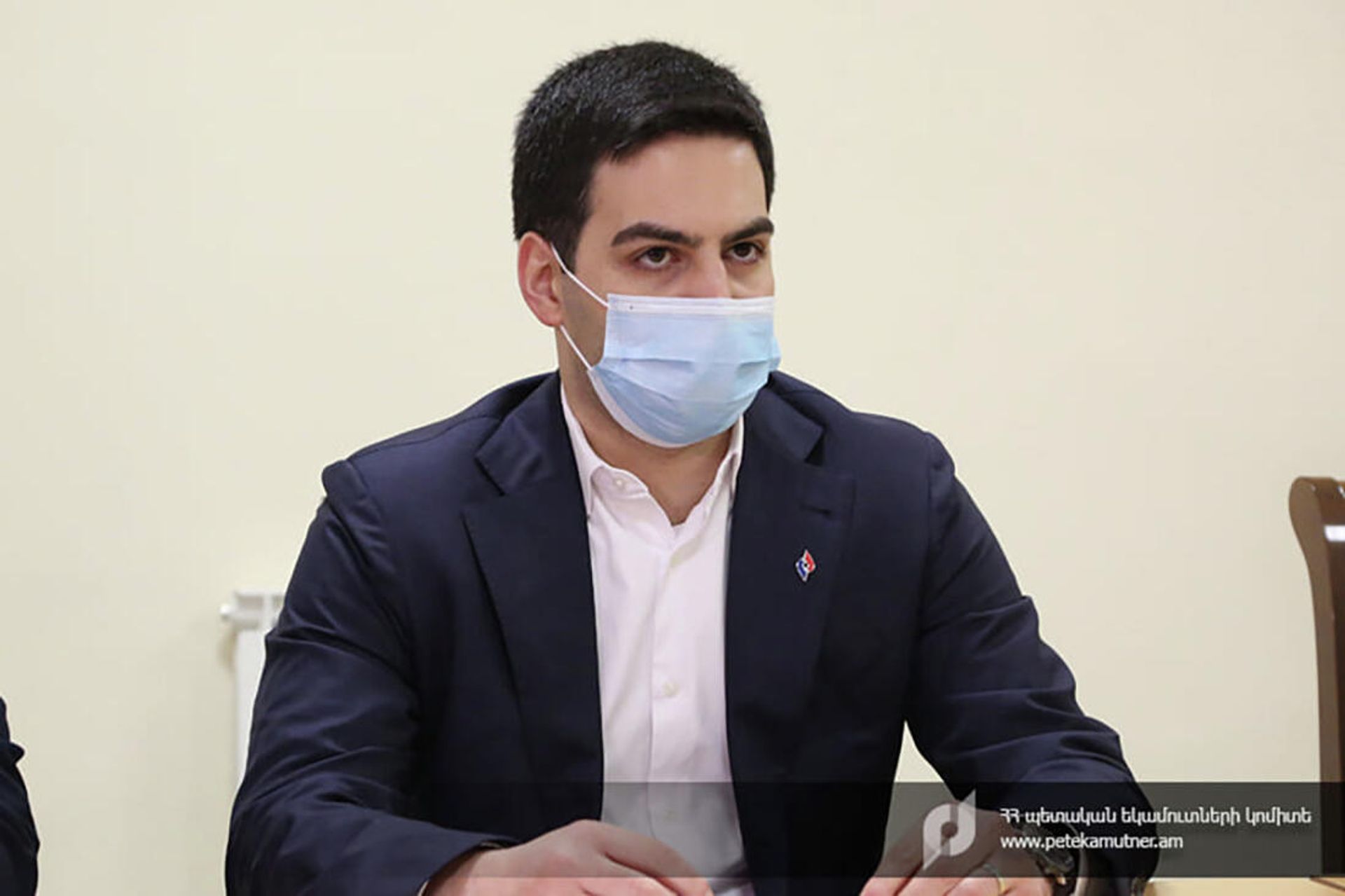 Председатель Комитета государственных доходов Рустам Бадасян встретился с прибывшей с рабочим визитом в Армению делегацией во главе с главой Таможенной службы Ирана Мехди Мирашрафи (8 декабря 2021). Мегри - Sputnik Արմենիա, 1920, 08.12.2021