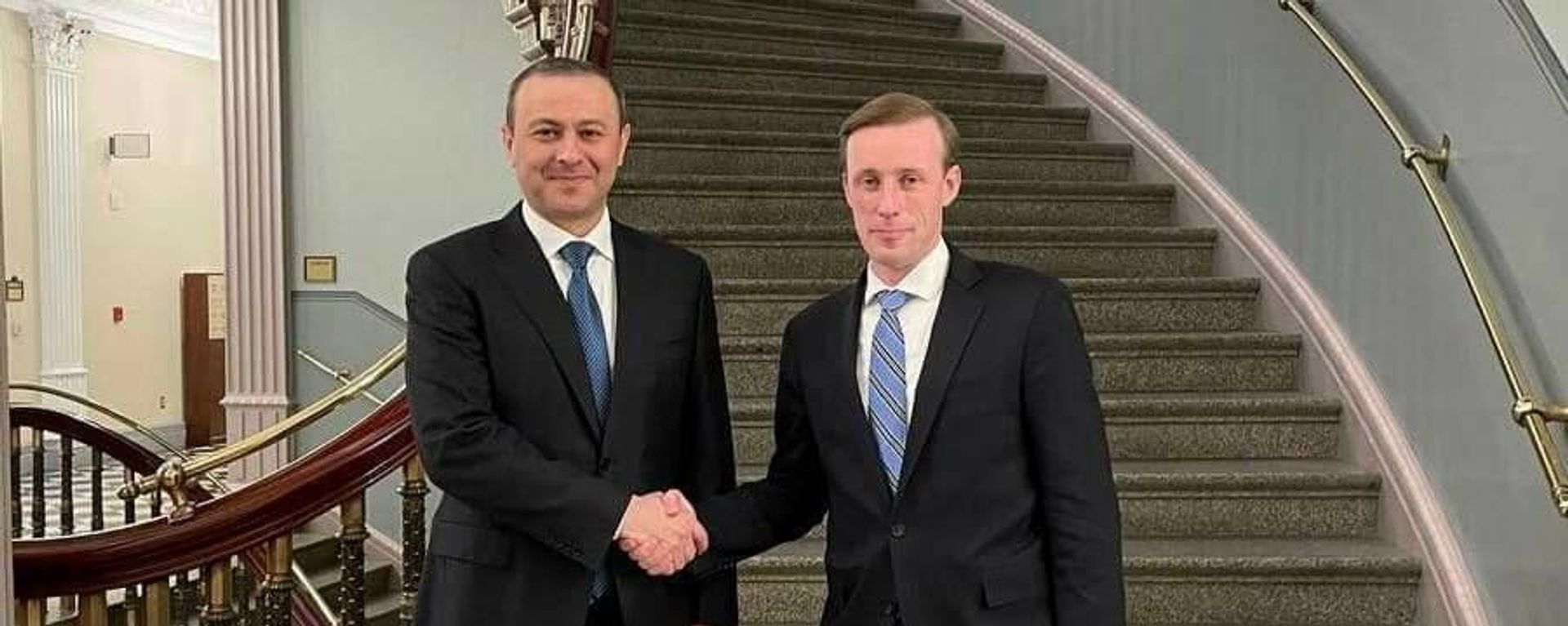 Секретарь Совбеза Армен Григорян встретился с советником президента США по вопросам национальной безопасности Джейком Салливаном (15 декабря 2021). Вашингтон - Sputnik Армения, 1920, 16.12.2021