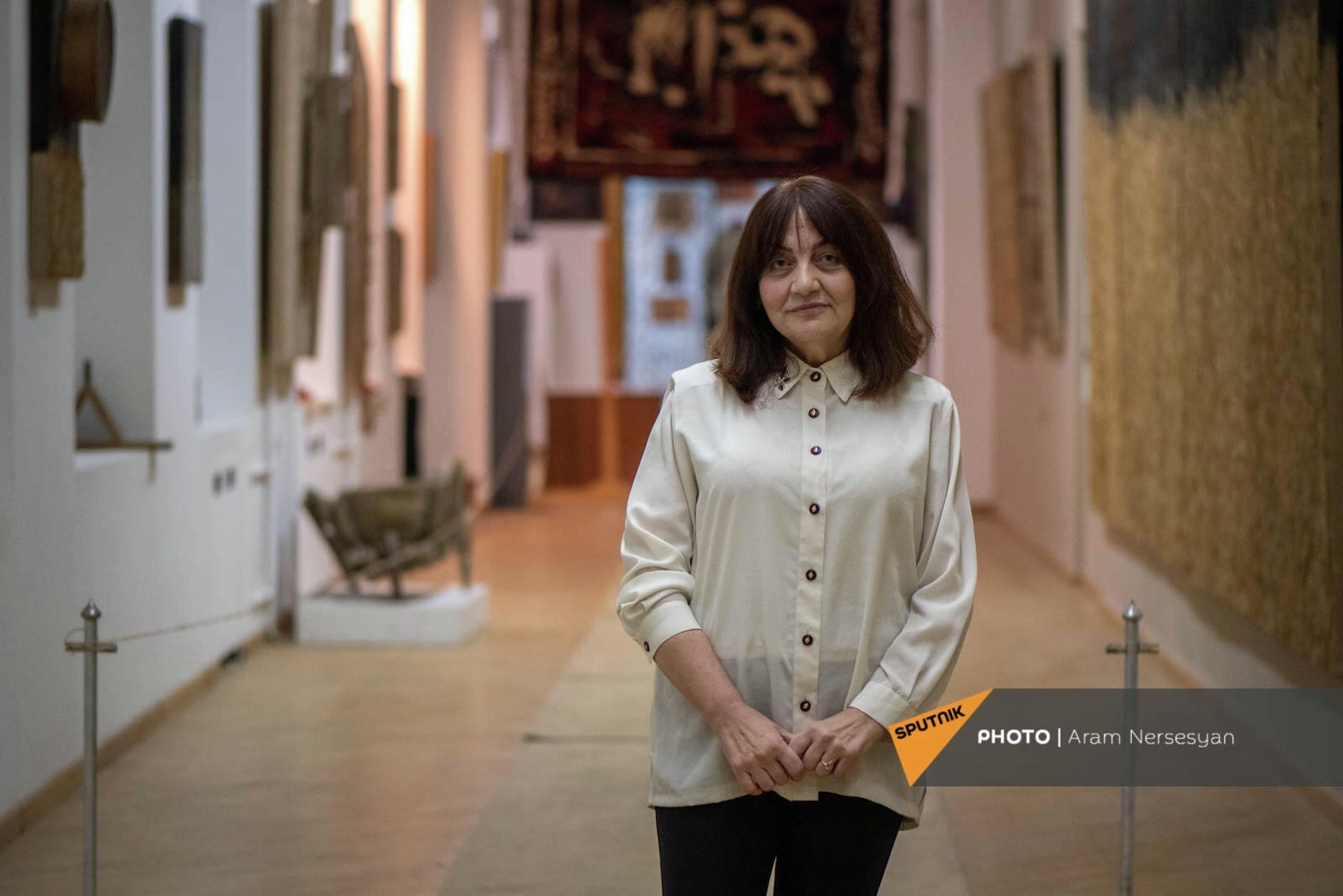 Сотрудница Музея литературы и искусства имени Егише Чаренца Зара Нокацян - Sputnik Армения, 1920, 22.12.2021