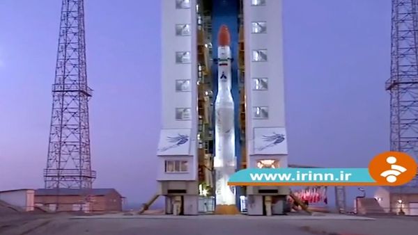Скрин с видео с ракетой-носителем Ирана - Sputnik Армения