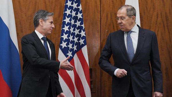 Встреча главы МИД России Сергея Лаврова с госсекретарем США Энтони Блинкеном (21 января 2022). Женева - Sputnik Армения