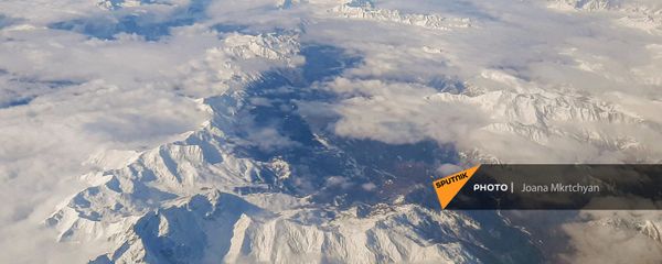 Армянское нагорье с самолета Армянское нагорье с самолета - Sputnik Армения