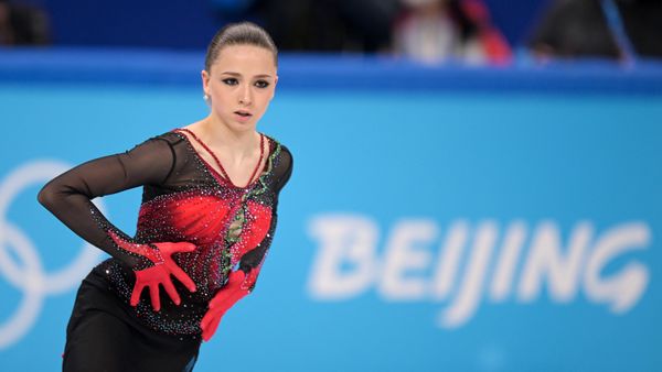 Фигуристка Камила Валиева во время выступления с произвольной программой в женском одиночном катании командных соревнований по фигурному катанию на XXIV зимних Олимпийских играх (7 февраля 2022). Пекин - Sputnik Армения