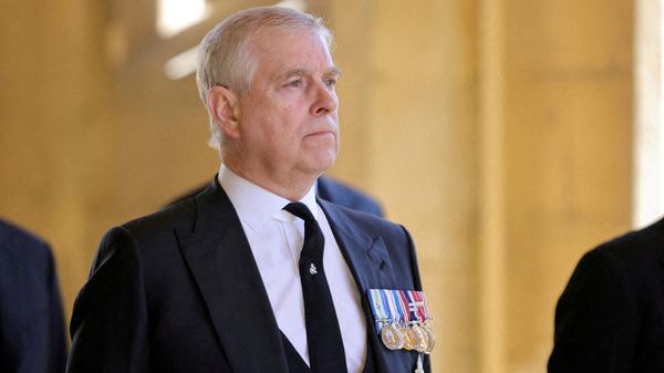 Британский принц Эндрю, герцог Йоркский на похоронах британского принца Филиппа, мужа королевы Елизаветы (17 апреля 2021). Виндзор - Sputnik Армения