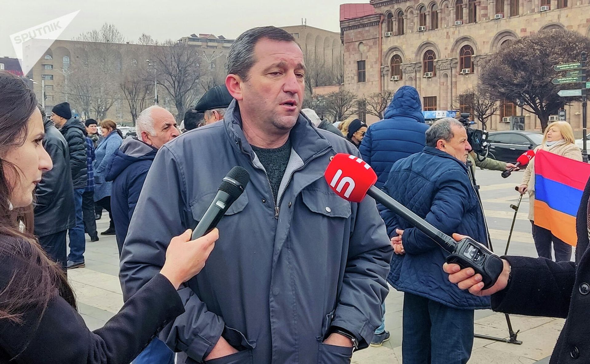 Արցախից արտաքսված քաղաքացիների բողոքի ակցիան (18 փետրվարի, 2022թ). Երևան - Sputnik Արմենիա, 1920, 18.02.2022