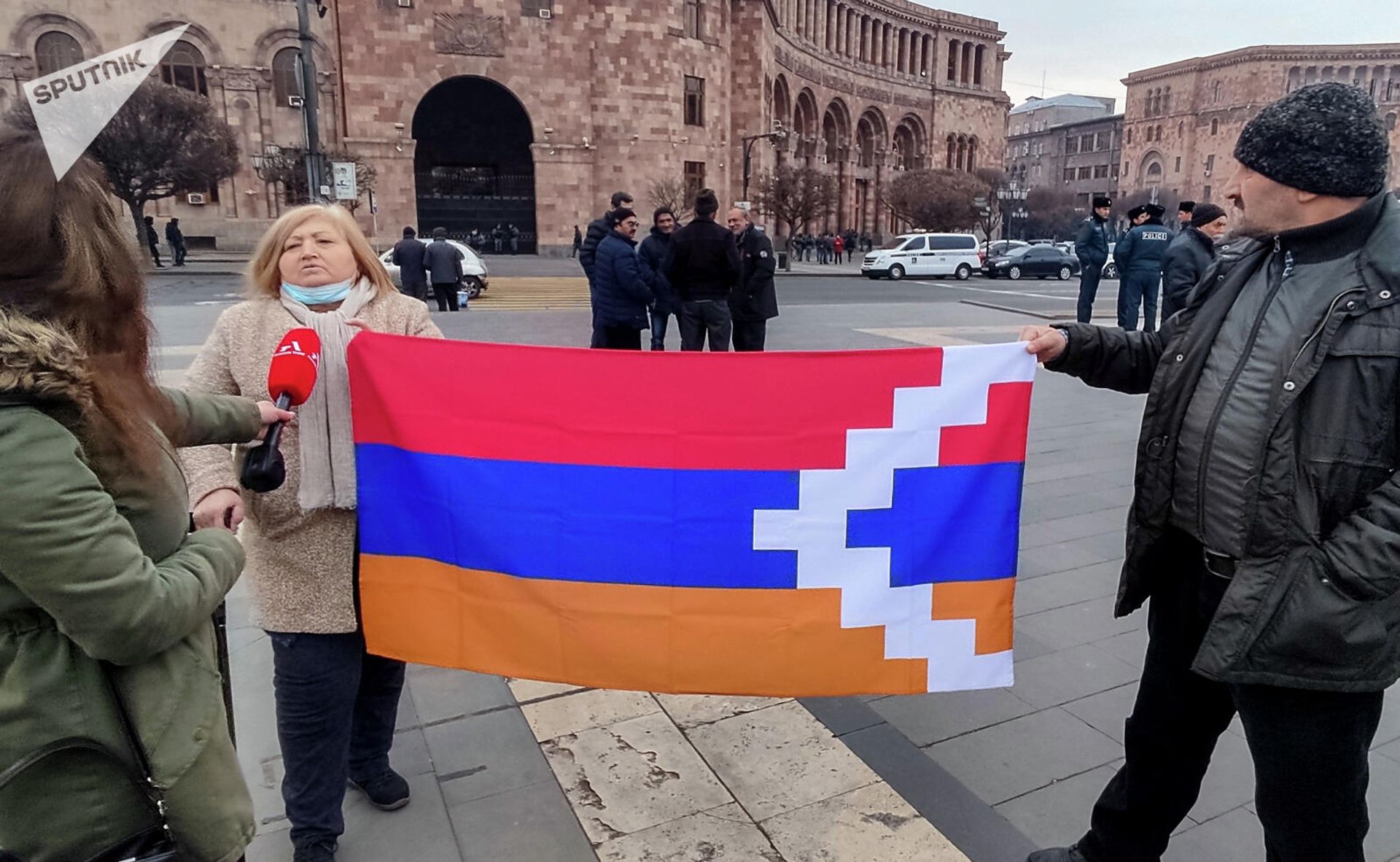 Արցախից արտաքսված քաղաքացիների բողոքի ակցիան (18 փետրվարի, 2022թ). Երևան - Sputnik Արմենիա, 1920, 18.02.2022