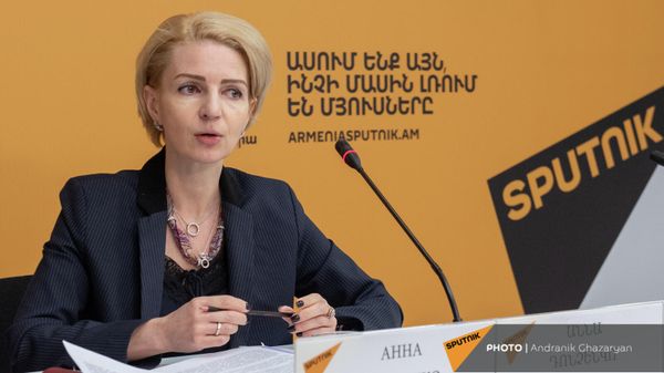 Հայաստանում Ռուսաստանի առևտրային ներկայացուցիչ Աննա Դոնչենկոյի ասուլիսը ռուս-հայկական առաջիկա միջոցառումների թեմայով (18 փետրվարի, 2022թ)․ Երևան - Sputnik Արմենիա