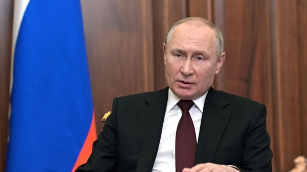 Президент России Владимир Путин во время обращения к россиянам (21 февраля 2022). Москвa  - Sputnik Армения