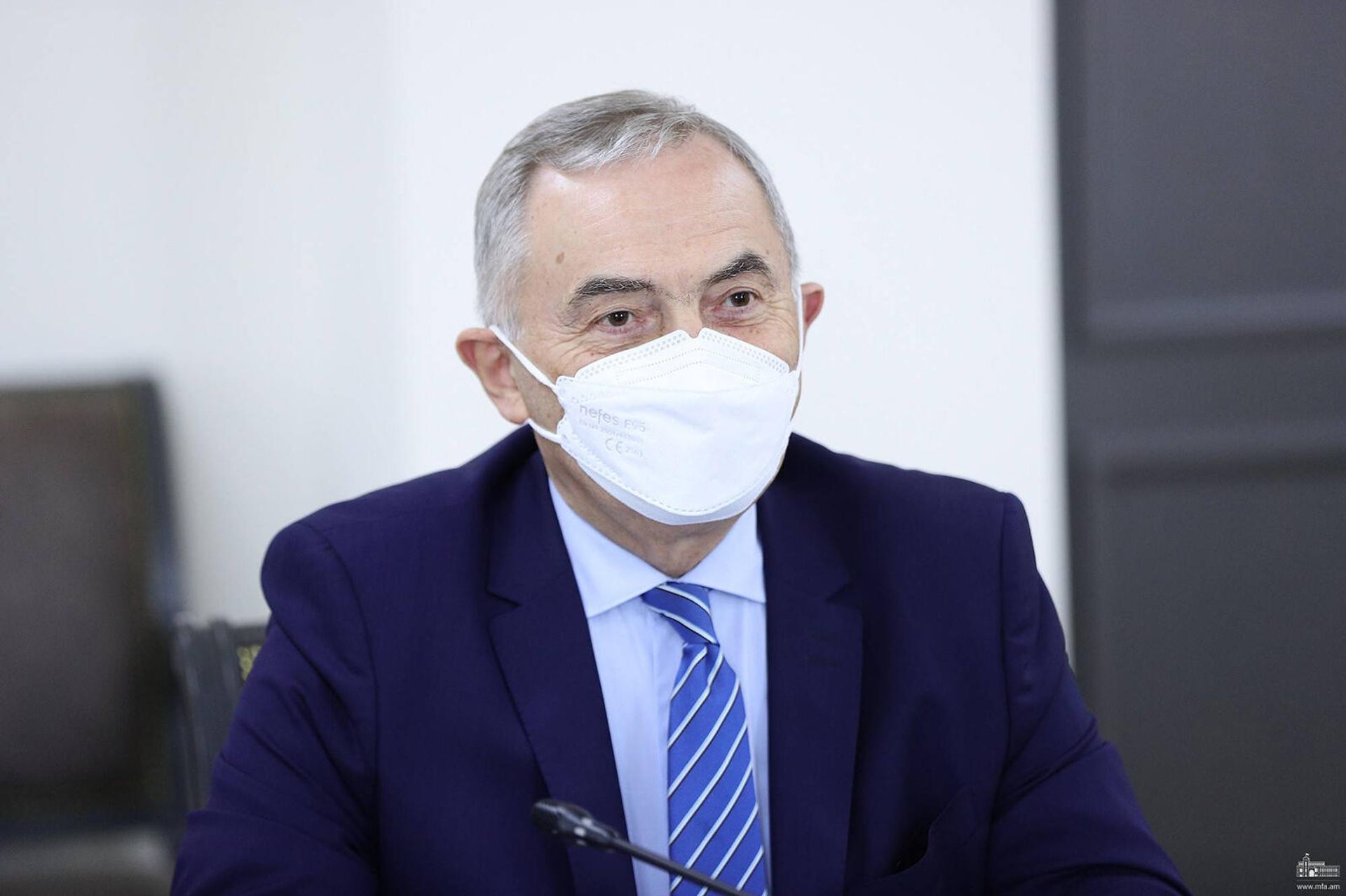ՀՀ ԱԳ նախարար Արարատ Միրզոյանն ընդունել է Սևծովյան տնտեսական համագործակցության կազմակերպության գլխավոր քարտուղար Լազար Կոմանեսկուին (23 փետրվարի, 2022). Երևան - Sputnik Արմենիա, 1920, 23.02.2022
