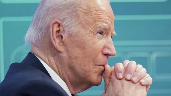 Президент США Джо Байден во время виртуального Круглого стола (22 февраля 2022). Вашингтон - Sputnik Армения