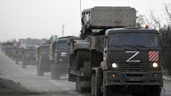 Колонна военной техники ВС РФ  - Sputnik Армения