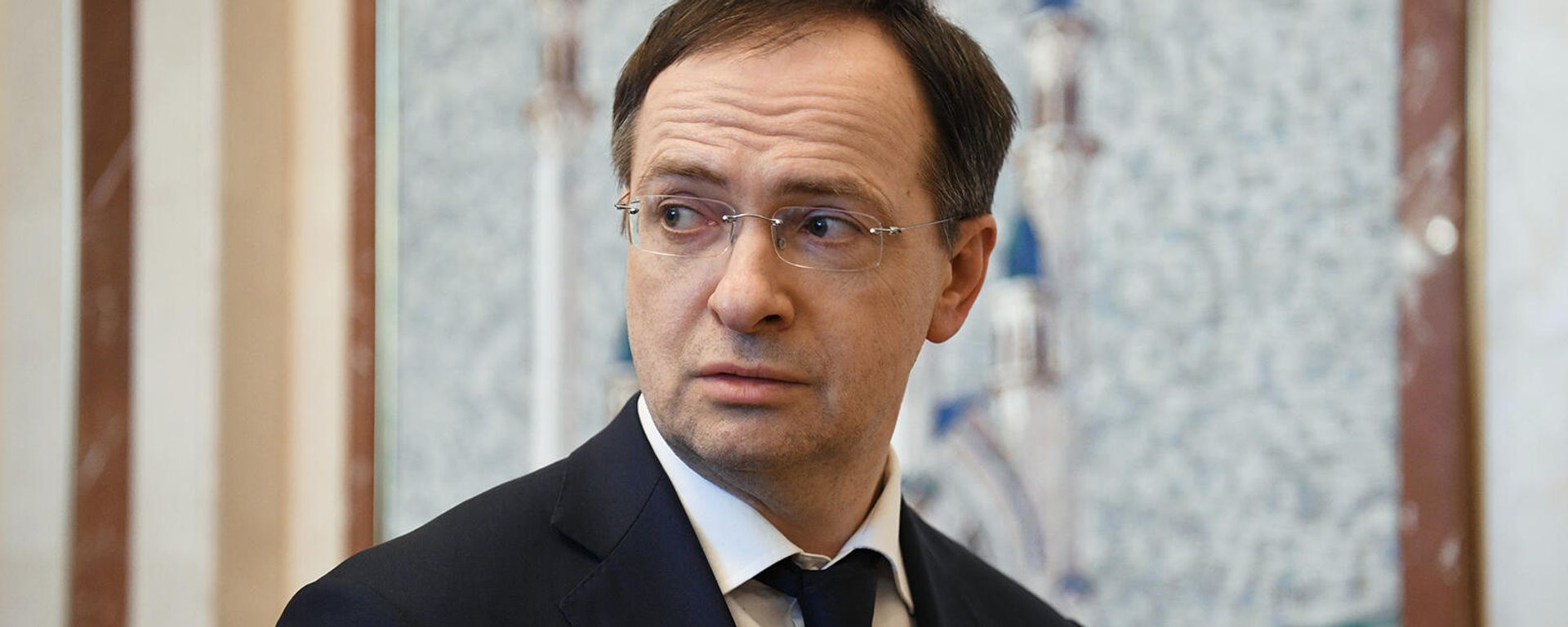 Глава российской делегации переговорщиков помощник президента РФ Владимир Мединский в посольстве России в Белоруссии (27 февраля 2022). Минск - Sputnik Армения, 1920, 18.03.2022