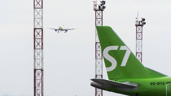 Самолеты авиакомпании S7 на летном поле аэропорта Толмачево в Новосибирске - Sputnik Армения