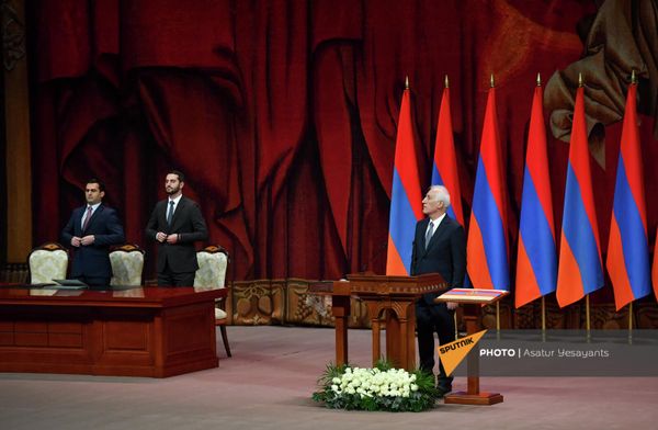 ՀՀ 5–րդ նախագահ Վահագն Խաչատուրյանի երդմնակալության արարողությունը - Sputnik Արմենիա
