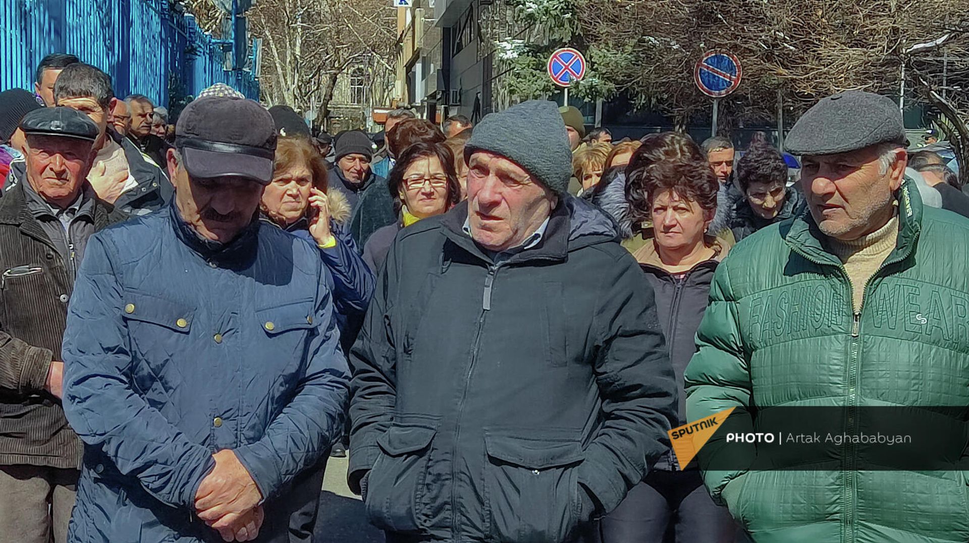 Акция протеста арцахцев у здания ООН (16 марта 2022). Еревaн - Sputnik Արմենիա, 1920, 16.03.2022