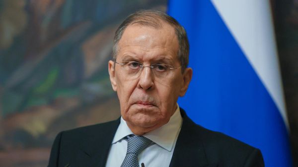 Министр иностранных дел РФ Сергей Лавров на пресс-конференции по итогам встречи с министром иностранных дел Ирана Хоссейном Амиром Абдоллахианом (15 марта 2022). Москва - Sputnik Արմենիա