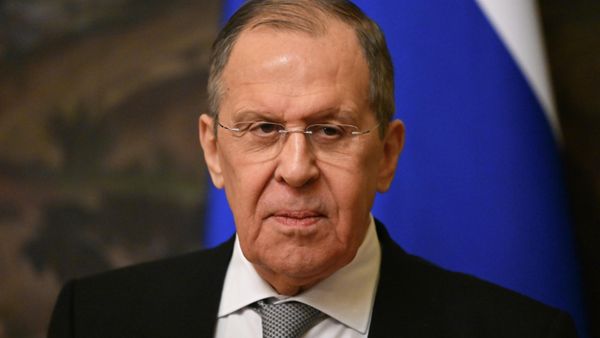 Министр иностранных дел РФ Сергей Лавров на пресс-конференции по итогам встречи с министром иностранных дел Ирана Хоссейном Амиром Абдоллахианом (15 марта 2022). Москва - Sputnik Армения