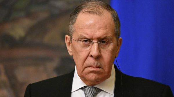 Министр иностранных дел РФ Сергей Лавров на пресс-конференции по итогам встречи с министром иностранных дел Ирана Хоссейном Амиром Абдоллахианом (15 марта 2022). Москва - Sputnik Армения