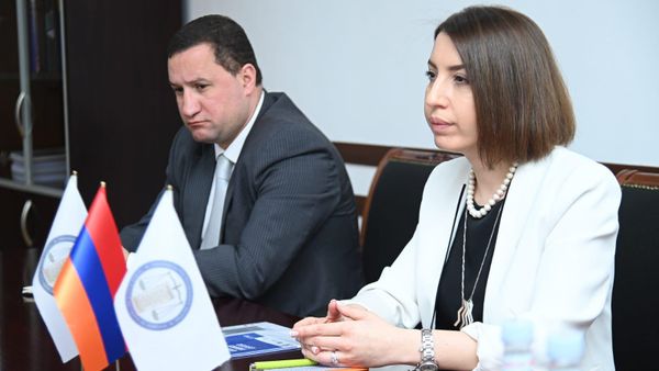 Защитник прав человека Кристине Григорян встретилась с генеральным директором Международной комиссии по вопросам пропавших без вести лиц Кетрин Бомбергер (29 марта 2022). Еревaн - Sputnik Армения