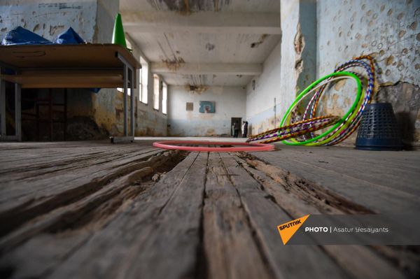 Աբովյան գյուղի դպրոցի մարզադահլիճը - Sputnik Արմենիա