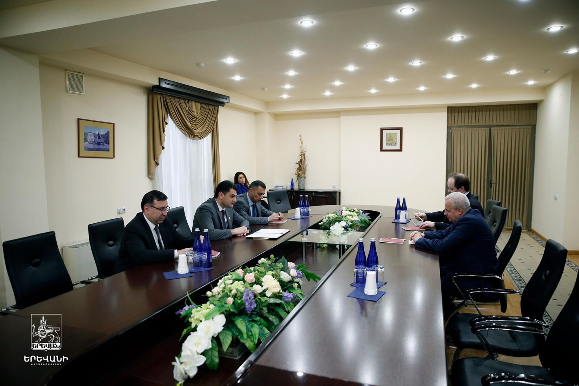 Երևանի քաղաքապետ Հրաչյա Սարգսյանը հանդիպել է ՀՀ-ում ՌԴ արտակարգ և լիազոր դեսպան Սերգեյ Կոպիրկինի հետ (6 ապրիլի, 2022թ). Երևան - Sputnik Արմենիա, 1920, 06.04.2022