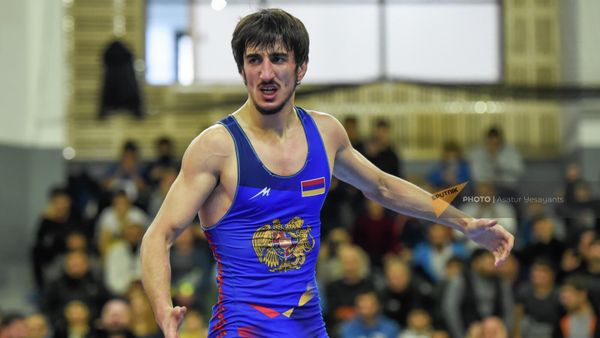Борец Славик Галстян на чемпионате Армении по греко-римской борьбе (4 декабря 2019). Еревaн - Sputnik Армения