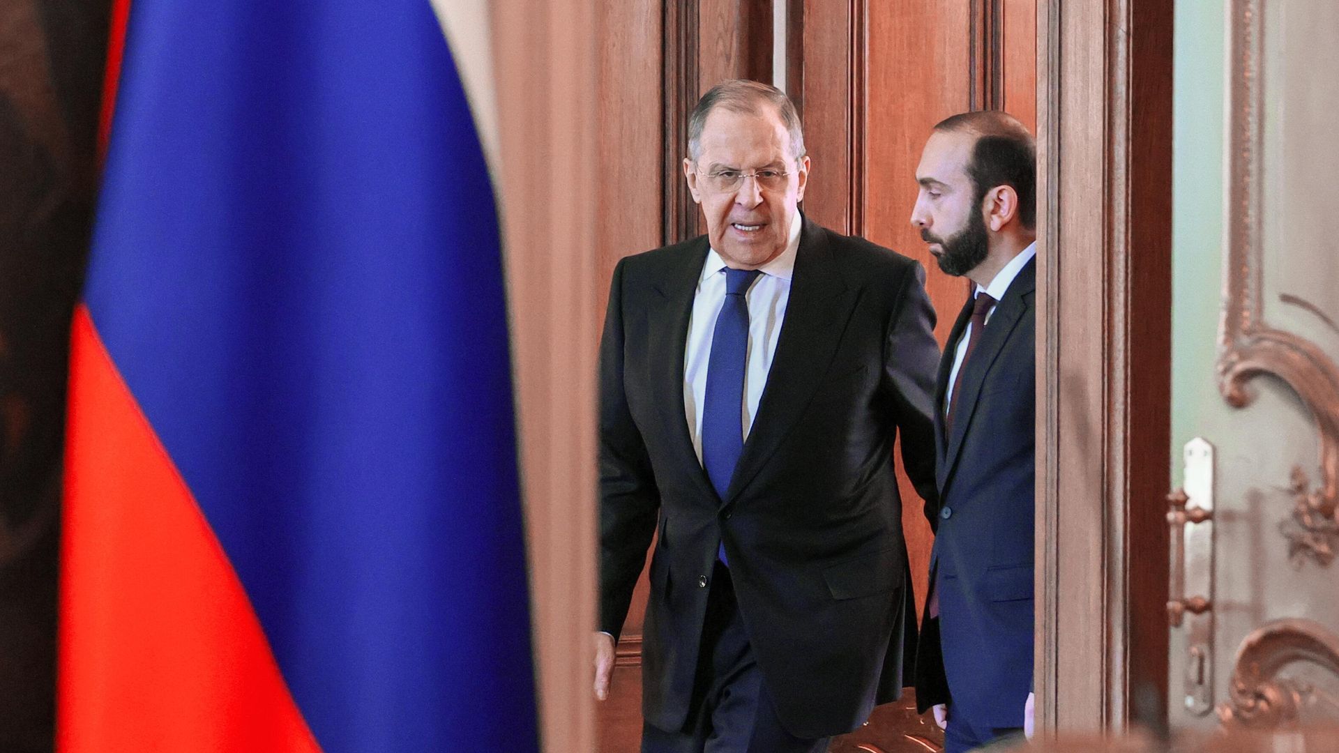 ՀՀ և ՌԴ արտգործնախարարներ Արարատ Միրզոյանն ու Սերգեյ Լավրովը հանդիպման արդյունքների վերաբերյալ համատեղ մամուլի ասուլիսից առաջ (8 ապրիլի, 2022թ)․ Մոսկվա ՀՀ և ՌԴ արտգործնախարարներ Արարատ Միրզոյանն ու Սերգեյ Լավրովը հանդիպման արդյունքների վերաբերյալ համատեղ մամուլի ասուլիսից առաջ (8 ապրիլի, 2022թ)․ Մոսկվա - Sputnik Արմենիա, 1920, 15.04.2022