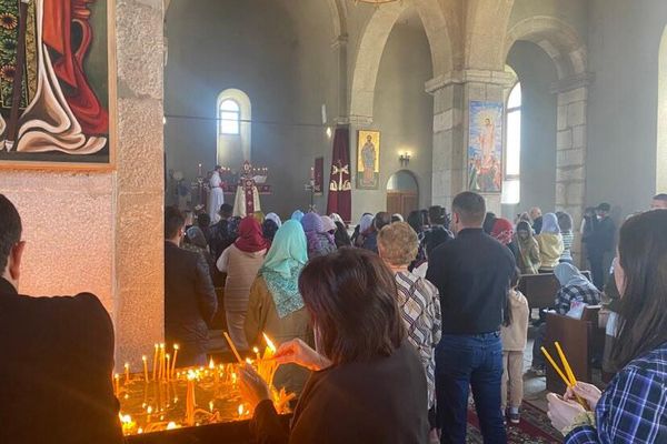 В День Святой Пасхи в монастыре Амарас была отслужена литургия (17 апреля 2022). Нагорный Карабах В День Святой Пасхи в монастыре Амарас была отслужена литургия (17 апреля 2022). Нагорный Карабах - Sputnik Армения
