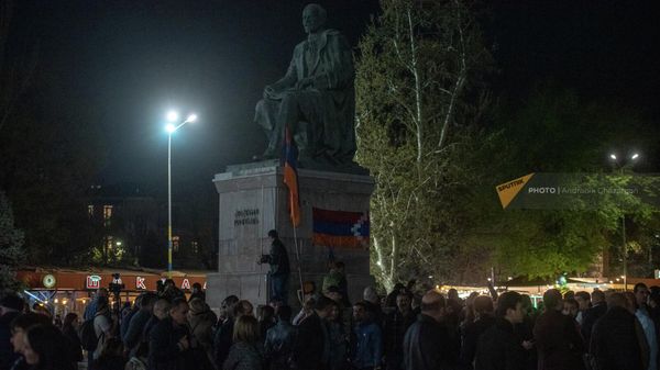 Акция протеста против действия властей на площади Свободы (17 апреля 2022). Еревaн - Sputnik Армения