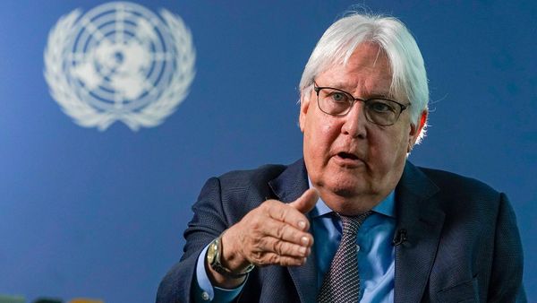Глава гуманитарной миссии ООН Мартин Гриффитс во время интервью Associated Press (28 сентября 2021). Нью-Йорк - Sputnik Армения
