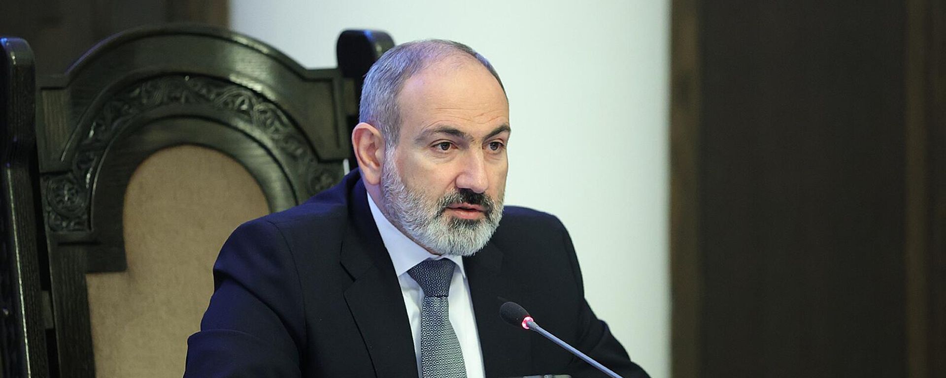 Премьер-министр Никол Пашинян на очередном заседании правительства Армении (22 апреля 2022). Еревaн - Sputnik Армения, 1920, 04.08.2022