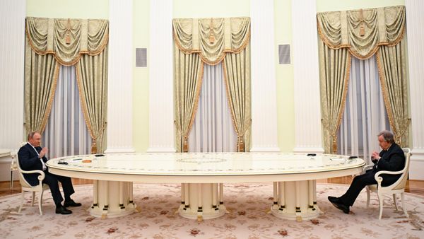 Президент РФ В. Путин встретился с генеральным секретарем ООН А. Гутеррешем - Sputnik Армения