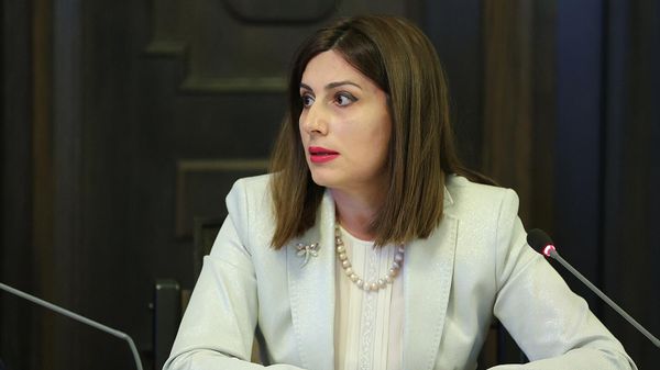 Աջողջապահության նախարար Անահիտ Ավանեսյանը ՀՀ կառավարության հերթական նիստի ժամանակ (28 ապրիլի, 2022թ). Երևան - Sputnik Արմենիա